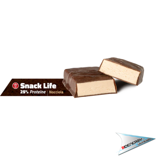 Yourwaylife-SNACK LIFE (Barretta 40 gr - 25% di proteine)   Nocciola  