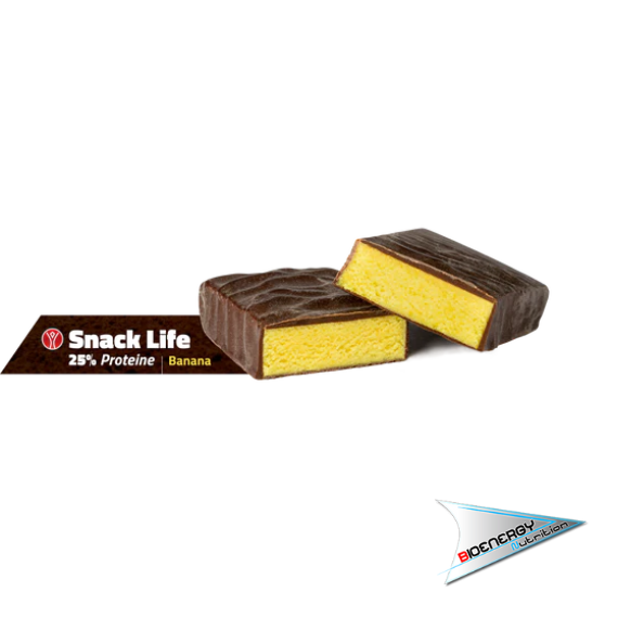 Yourwaylife-SNACK LIFE (Barretta 40 gr - 25% di proteine)   Banana  