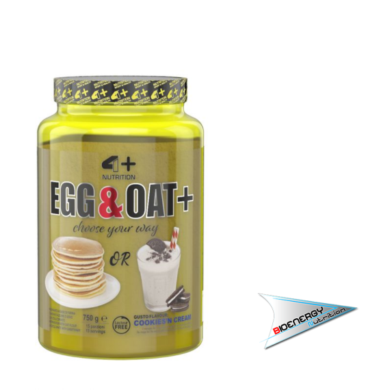 4PiuNutrition-EGG & OAT+ (Conf. 750 gr)   Cookies Cream  