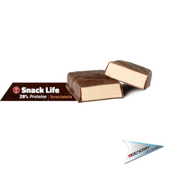 Yourwaylife-SNACK LIFE (Barretta 40 gr - 25% di proteine)   Stracciatella  