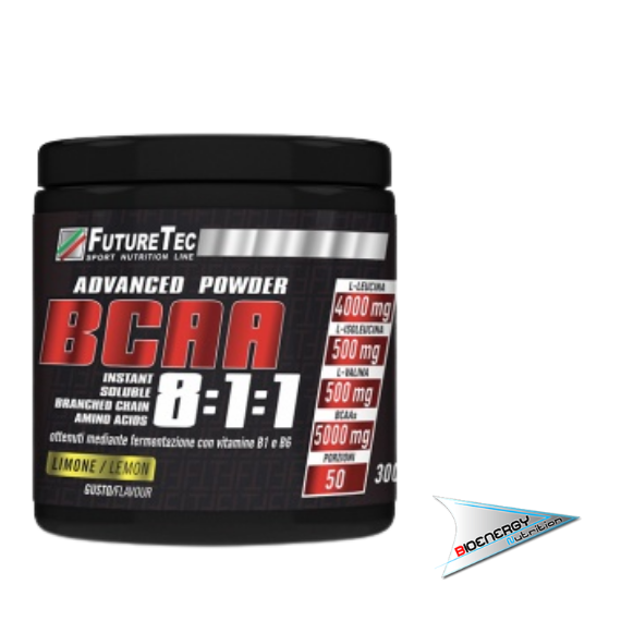 FutureTec-ADVANCED POWDER BCAA 8:1:1 (Gusto: Limone - Conf. 300 gr)     