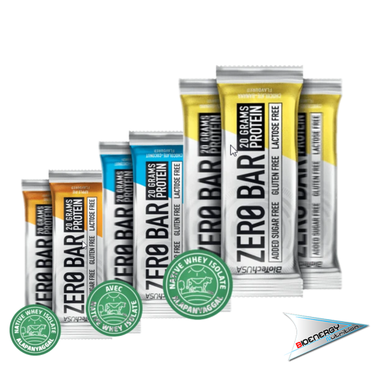 Biotech-ZERO BAR (Conf. 20 barrette da 50 gr)   Cioccolato e Caramello  