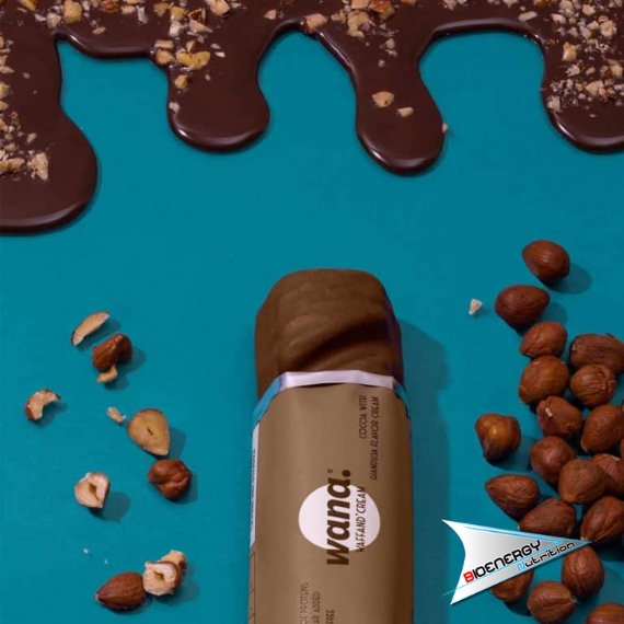 WaNa - WANA WAFFAND' CREAM (Cacao e Nocciole Con Crema al GIANDUIA - Conf. 12 barrette da 43 gr)  - 