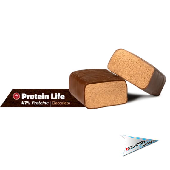 Yourwaylife-PROTEIN LIFE (Barretta da 60 gr - 47% di proteine)   Cioccolato  