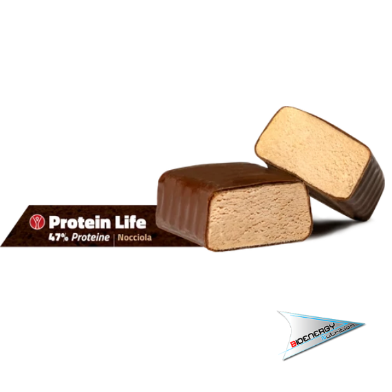 Yourwaylife-PROTEIN LIFE (Barretta da 60 gr - 47% di proteine)   Nocciola  